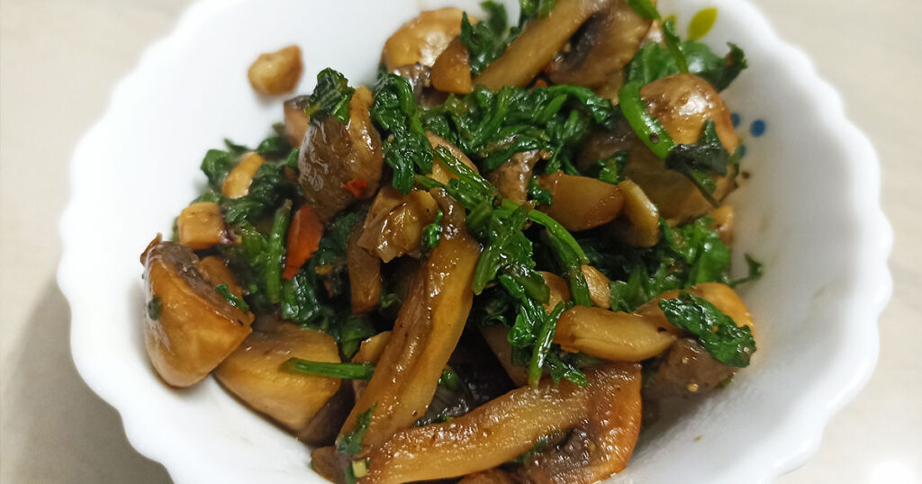 Spinach and Mushroom Stir-Fry Recipe